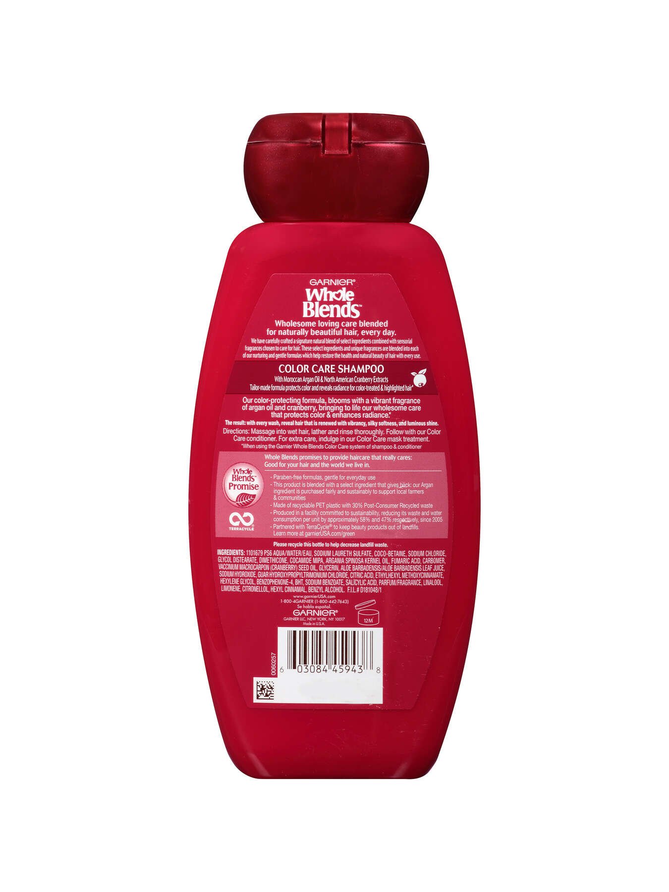 garnier shampoo whole blends argan oil cranberry colour care shampoo 370 ml 603084459438 t2